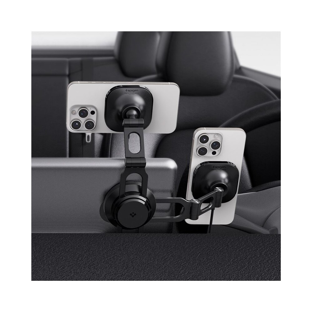 Spigen-OneTap-Pro-3-Wireless-Car-Charger-MagSafe-drzak-s-nabijenim-na-displej-Tesla