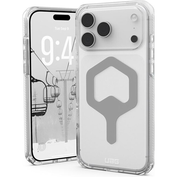 UAG-Plyo-Magsafe-kryt-iPhone-17-Pro-Max-ciry-stribrny