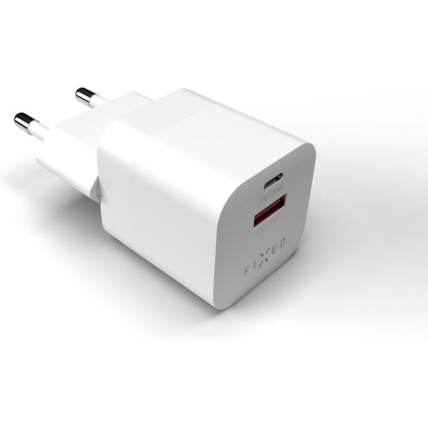 FIXED-Mini-nabijecka-s-USB-C-a-USB-A-vystupem-PD-20W-a-QC-3-0-bila
