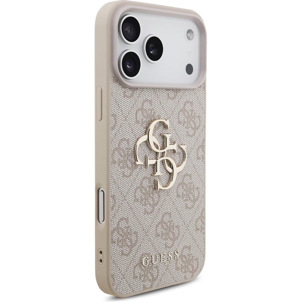 Guess-PU-4G-Metal-Logo-Strap-kryt-iPhone-17-Pro-Max-ruzovy