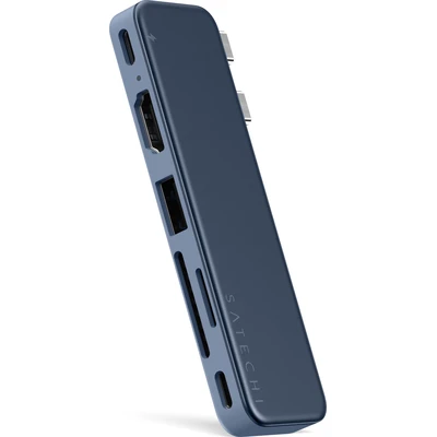 Satechi USB-C Snap Hub (MacBook Neo) indigově modrý