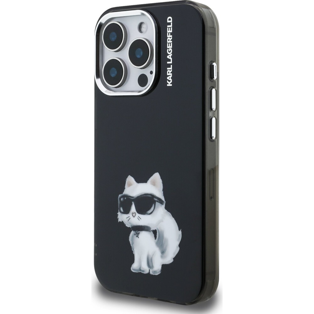 Karl-Lagerfeld-IML-Aquarelle-Choupette-kryt-iPhone-15-Pro-Max-cerny