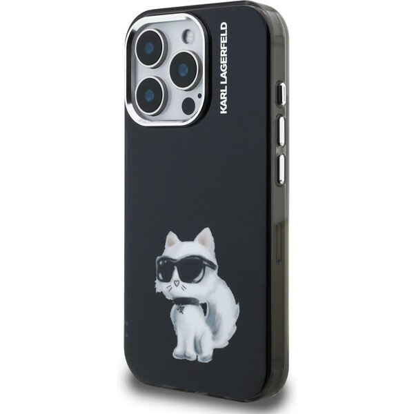 Karl-Lagerfeld-IML-Aquarelle-Choupette-kryt-iPhone-15-Pro-Max-cerny