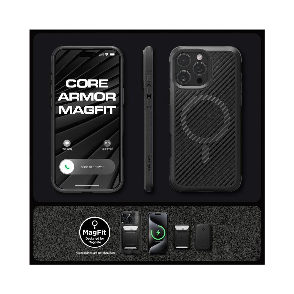 Spigen-Core-Armor-MagSafe-kryt-iPhone-16-Pro-matte-black