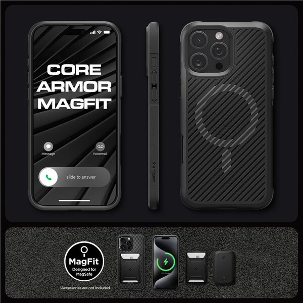 Spigen-Core-Armor-MagSafe-kryt-iPhone-16-Pro-matte-black