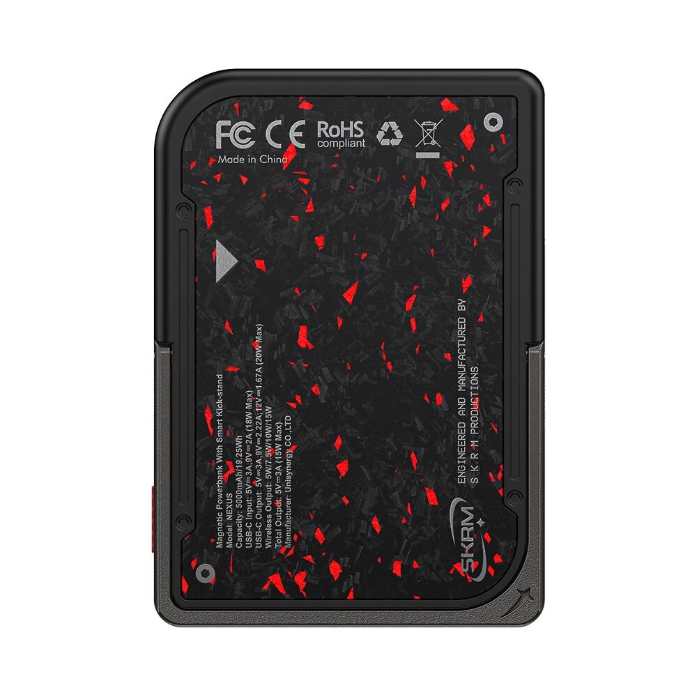 SKINARMA-Vektor-Nexus-MagSafe-powerbanka-5000-mAh-20W-USB-C-PD-Black-Red
