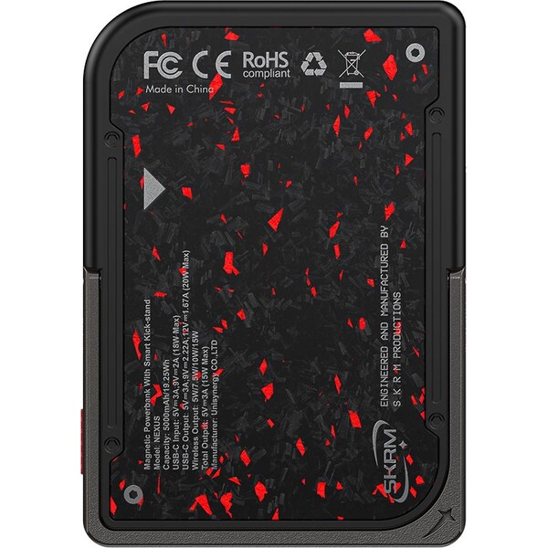 SKINARMA-Vektor-Nexus-MagSafe-powerbanka-5000-mAh-20W-USB-C-PD-Black-Red