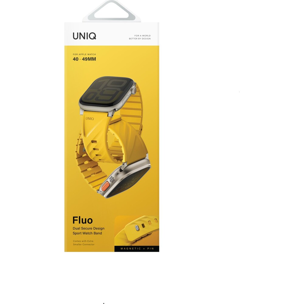 UNIQ-Fluo-Magneticky-reminek-pro-Apple-Watch-49-40mm-Golden-Yellow