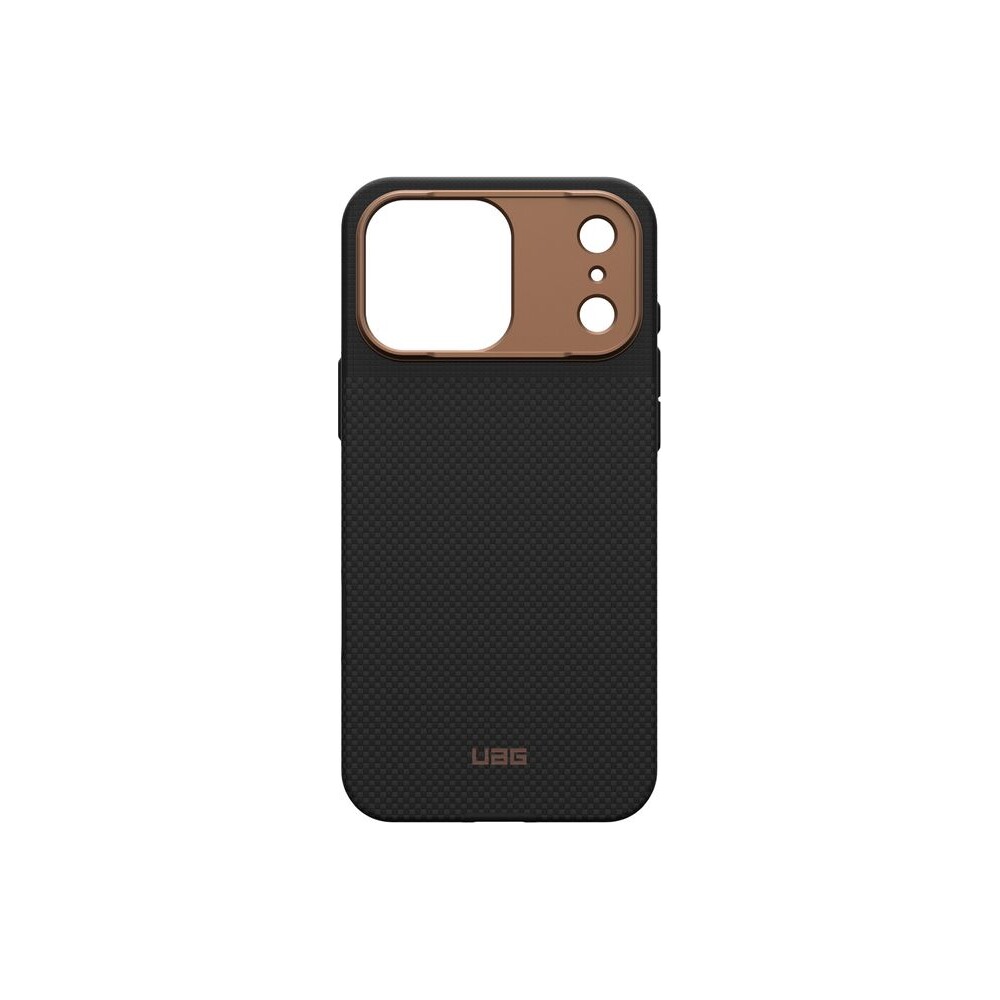 UAG-Fibr-Armr-MagSafe-kryt-iPhone-17-Pro-Max-kevlar-cerny-bronzovy