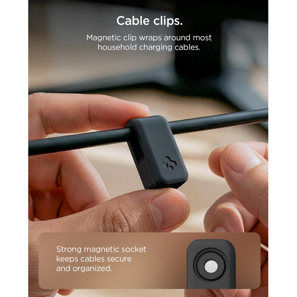 Spigen-Magnetic-Cable-Holder-magneticky-organizer-cerny