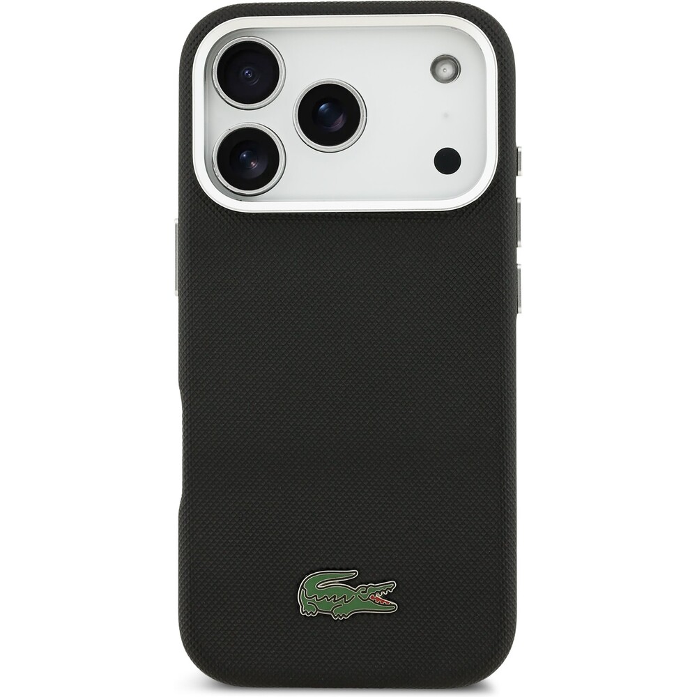 Lacoste-Iconic-Petit-Pique-Metal-Logo-MagSafe-kryt-iPhone-17-Pro-cerny