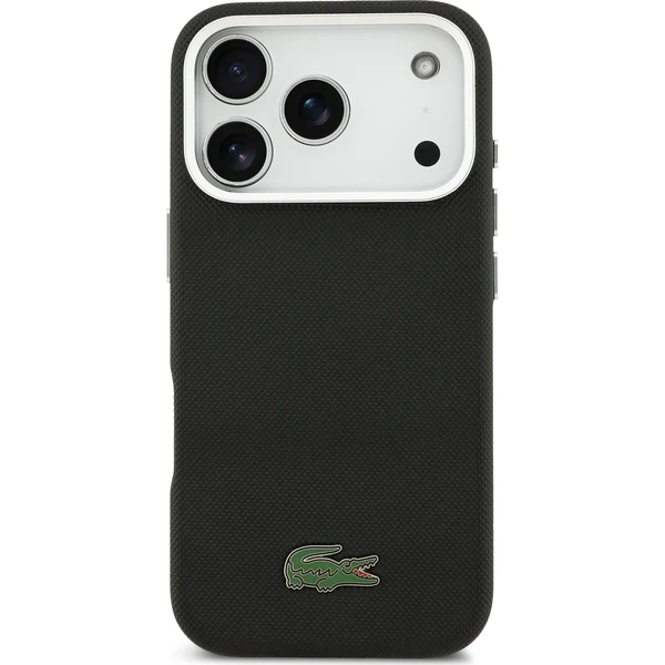 Lacoste-Iconic-Petit-Pique-Metal-Logo-MagSafe-kryt-iPhone-17-Pro-cerny