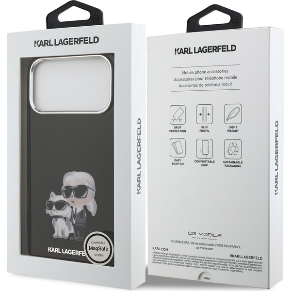 Karl-Lagerfeld-IML-Aquarelle-Karl-and-Choupette-kryt-iPhone-17-Pro-cerny