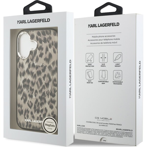 Karl-Lagerfeld-IML-Leopard-MagSafe-Zadni-Kryt-pro-iPhone-17-hnedy