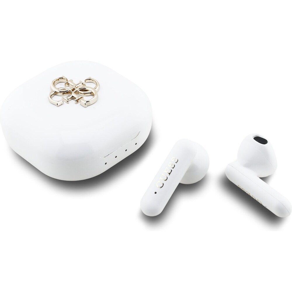 Guess-4G-Metal-Logo-TWS-Bezdratova-sluchatka-bila