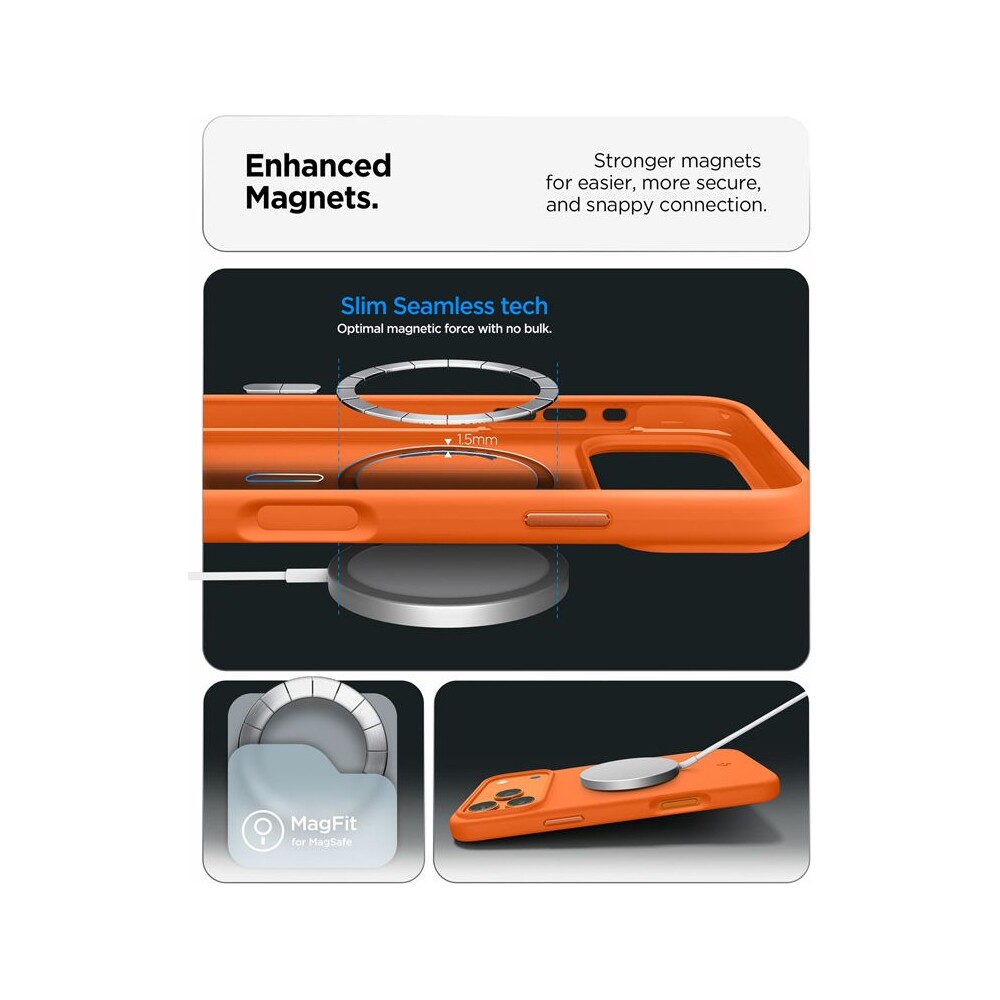 Spigen-Silicone-Fit-MagSafe-kryt-iPhone-17-Pro-Max-cosmic-orange