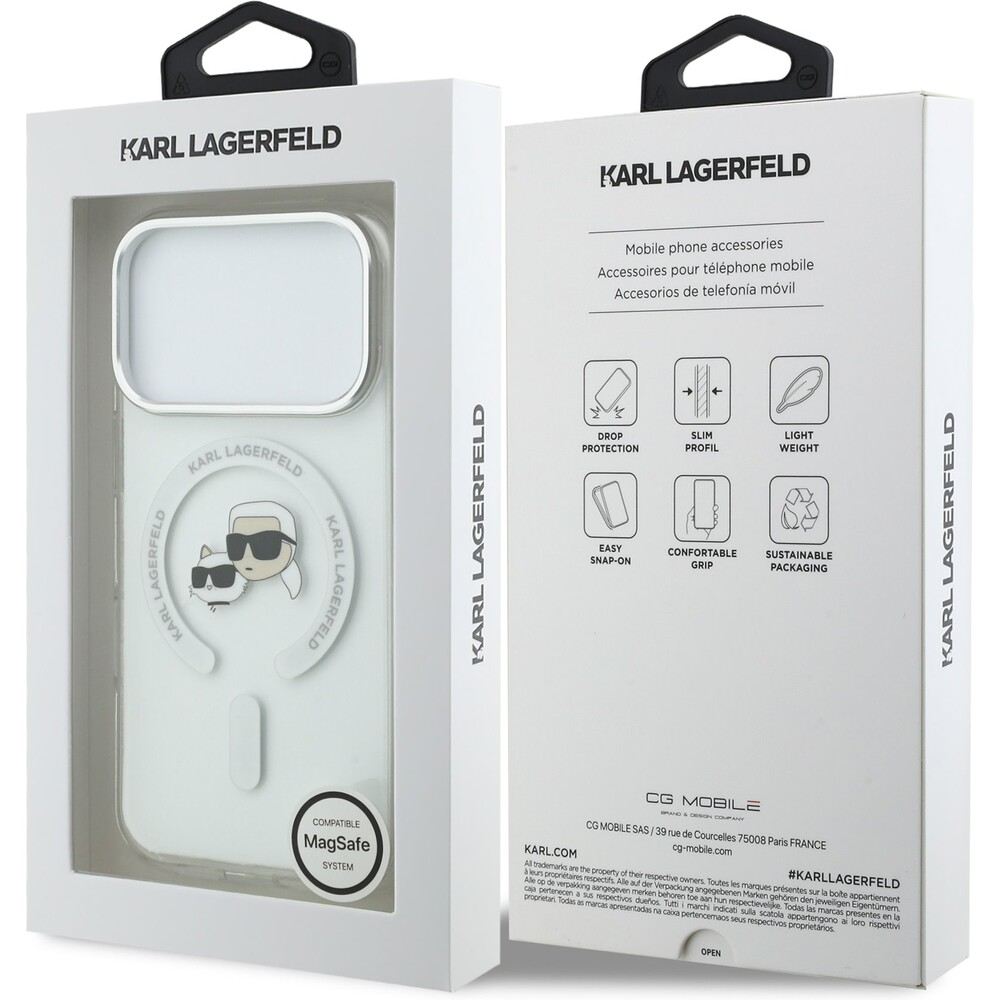 Karl-Lagerfeld-IML-K-CH-Heads-Metal-Frame-MagSafe-kryt-iPhone-17-Pro-ciry