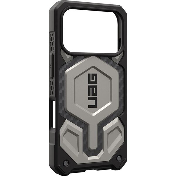 UAG-Monarch-Pro-MagSafe-Titanium-kryt-iPhone-17-Pro-stribrny