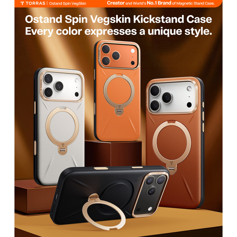 Torras-Ostand-Q3-VegSkin-MagSafe-kryt-iPhone-17-Pro-Max-obsidian-black