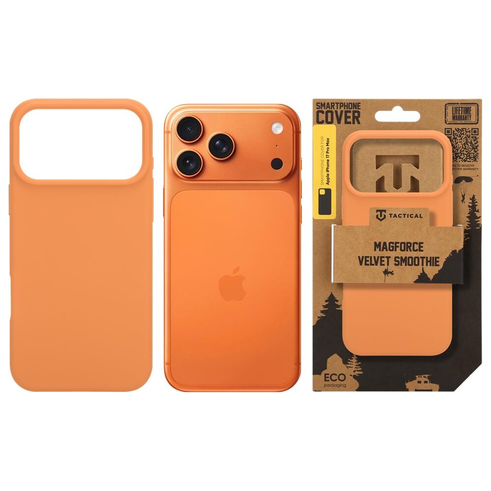 Tactical-MagForce-Velvet-Smoothie-kryt-Apple-iPhone-17-Pro-Max-oranzovy