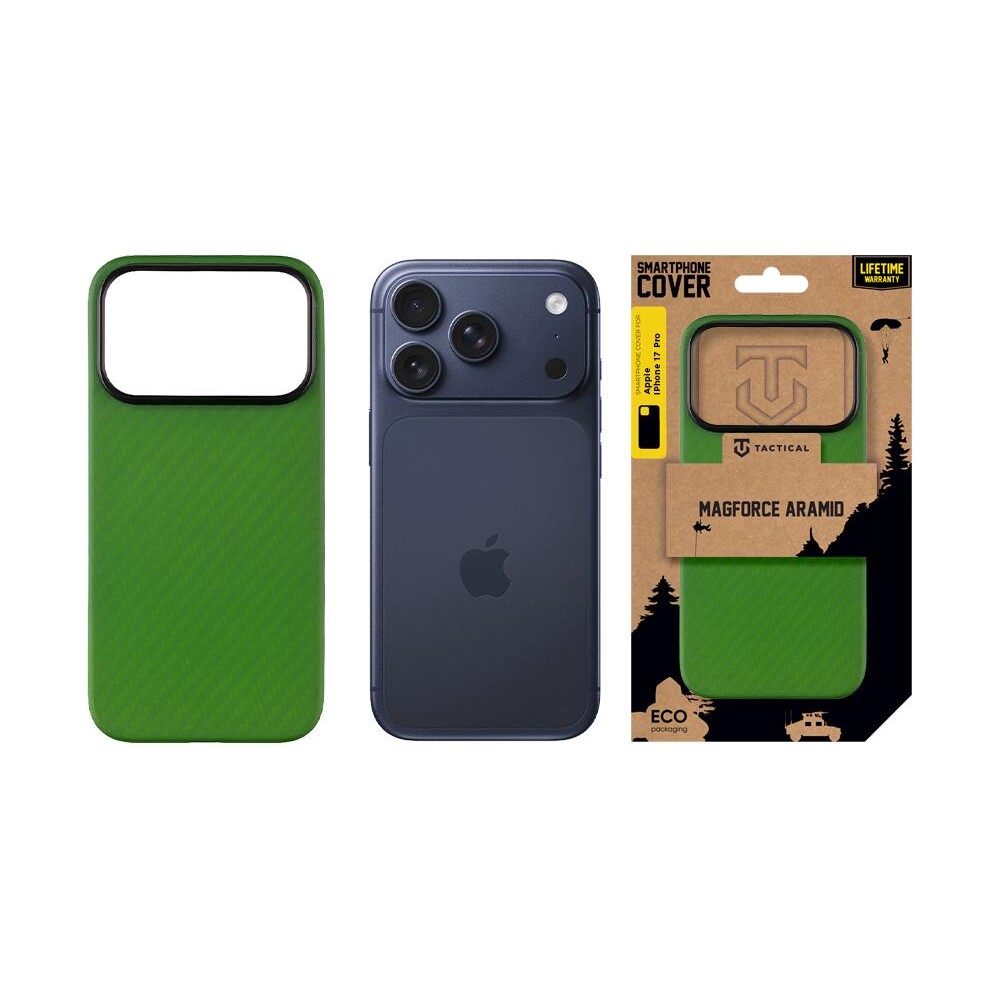 Tactical-MagForce-Aramid-kryt-Apple-iPhone-17-Pro-zeleny