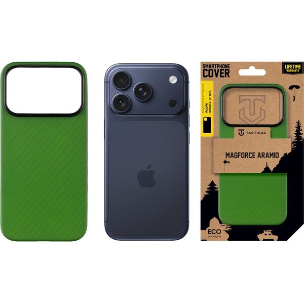 Tactical-MagForce-Aramid-kryt-Apple-iPhone-17-Pro-zeleny