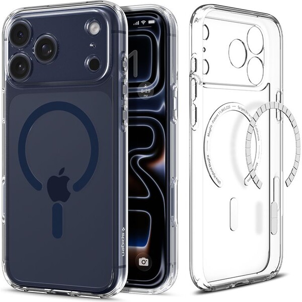 Spigen-Ultra-Hybrid-MagSafe-kryt-iPhone-17-Pro-Max-clear-deep-blue
