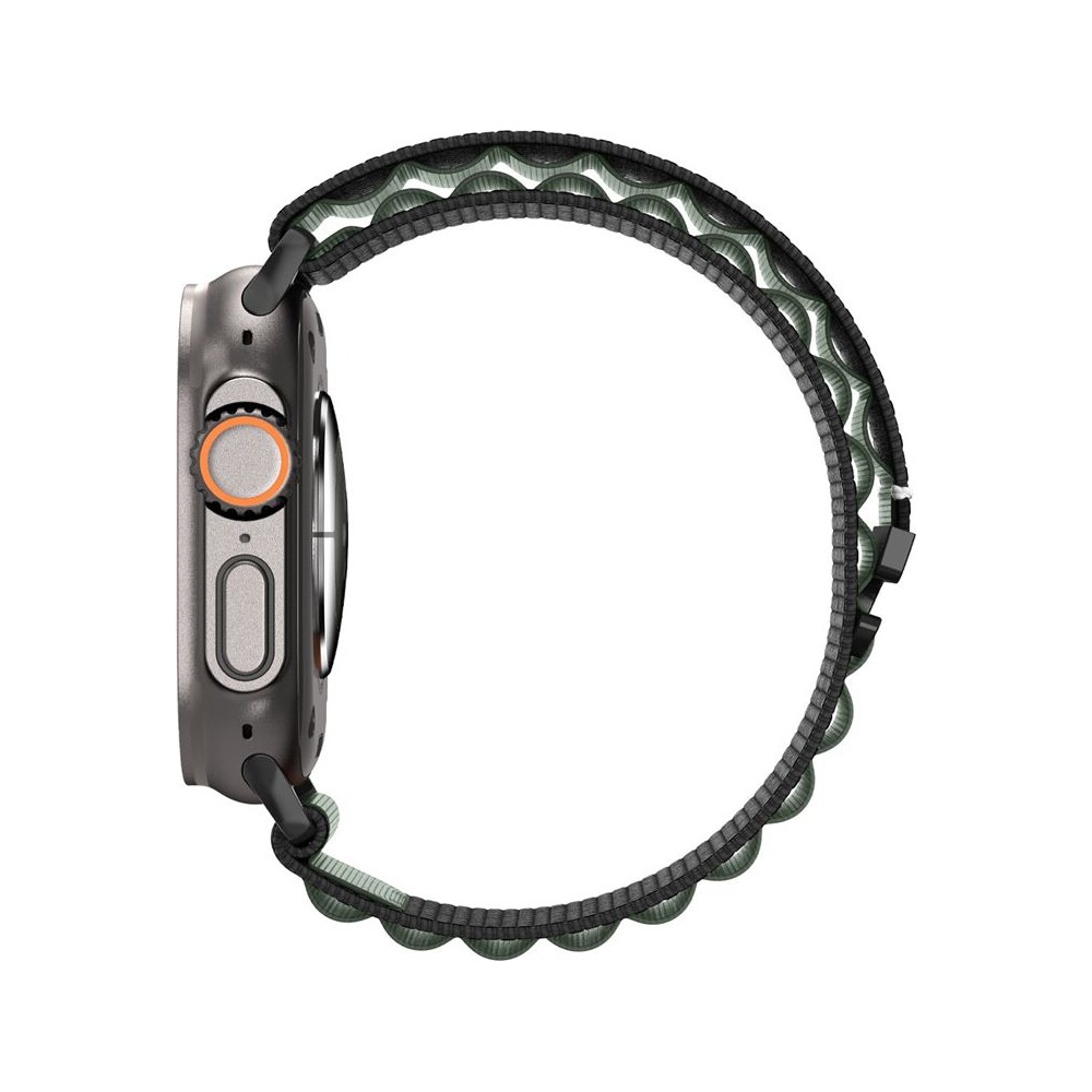 Spigen-Fabric-Band-hook-reminek-Apple-Watch-49-46-45-44mm-cerny-zeleny