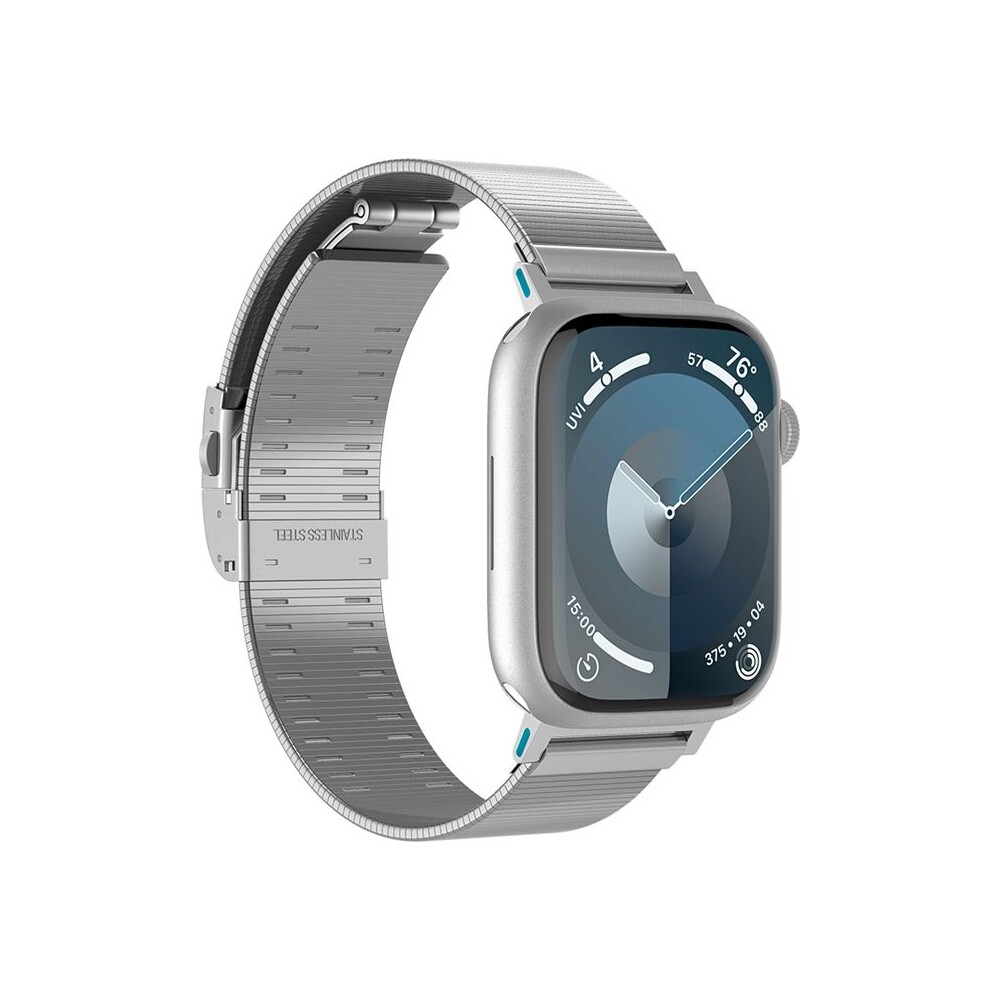Spigen-Sleek-Link-reminek-Apple-Watch-42-41-40-38mm-stribrny