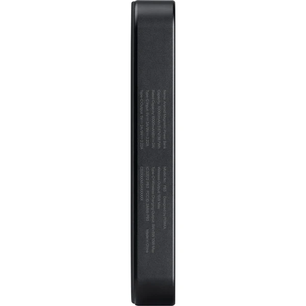 Pitaka-Powerbanka-15W-10000mAh-Qi2-MagSafe-Black-Grey