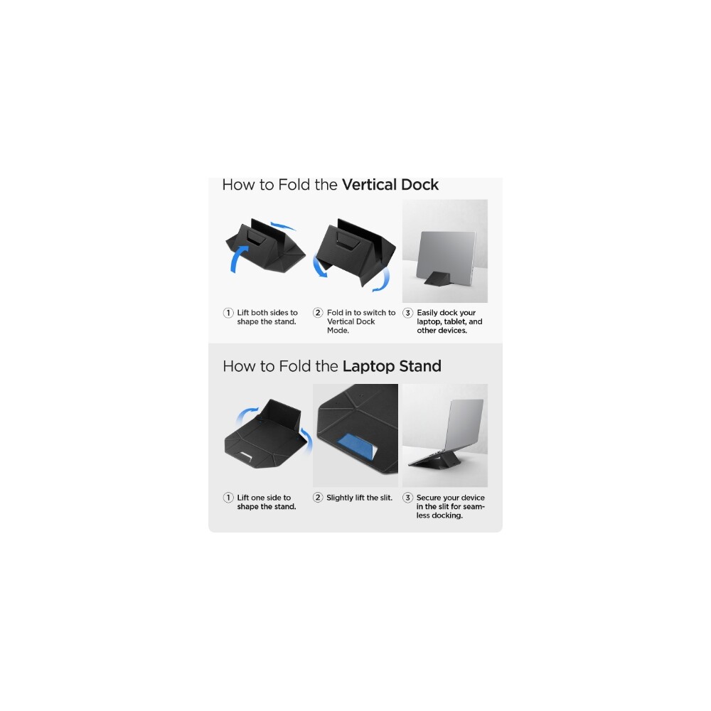 Spigen-Slim-Fold-Laptop-Stand-Vertical-Dock-stojanek-cerny