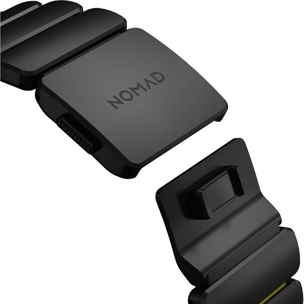Nomad-Stratos-Band-FKM-reminek-Apple-Watch-45-46-49mm-Black-Titanium-Volt
