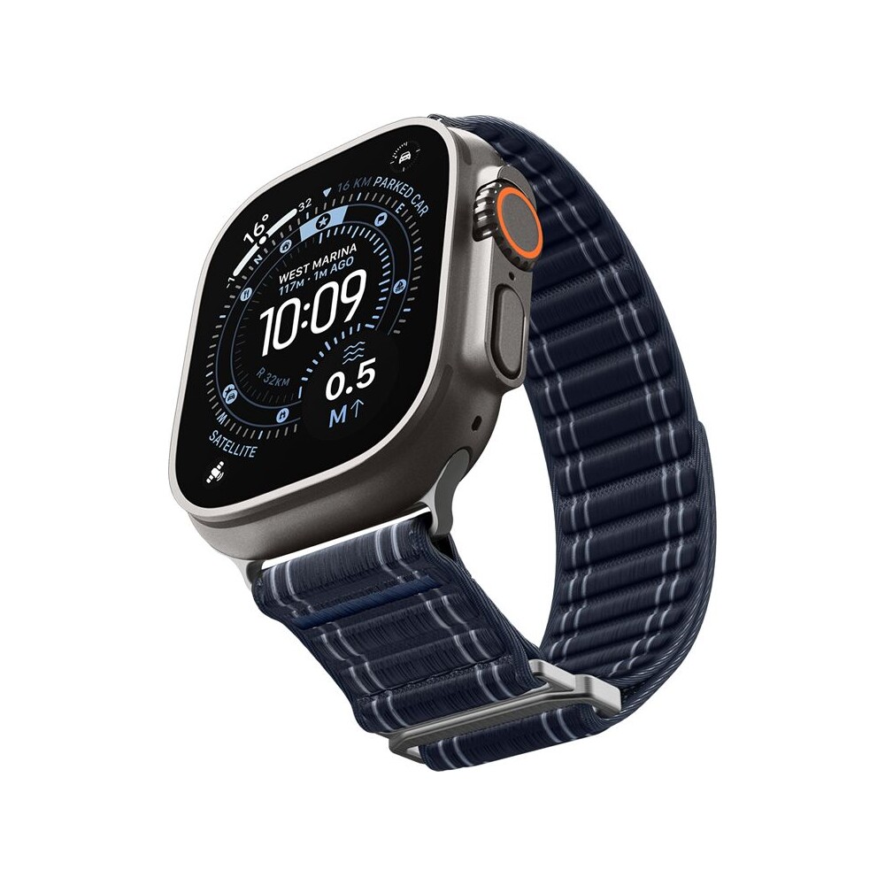 Spigen-Fabric-Band-reminek-hook-and-loop-Apple-Watch-49-46-45-44mm-namorne-modry