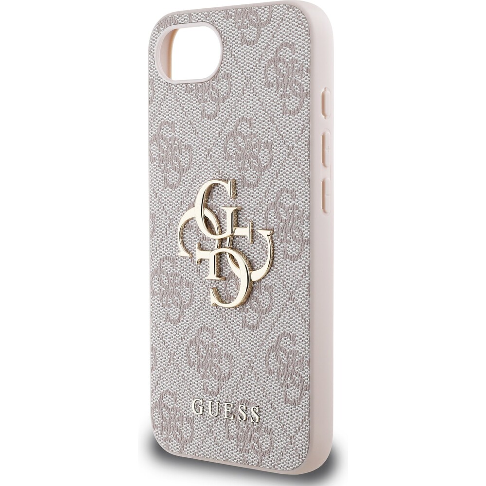 Guess-PU-4G-Metal-Logo-kryt-iPhone-17e-16e-ruzovy