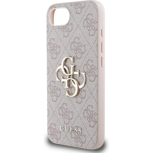 Guess-PU-4G-Metal-Logo-kryt-iPhone-17e-16e-ruzovy