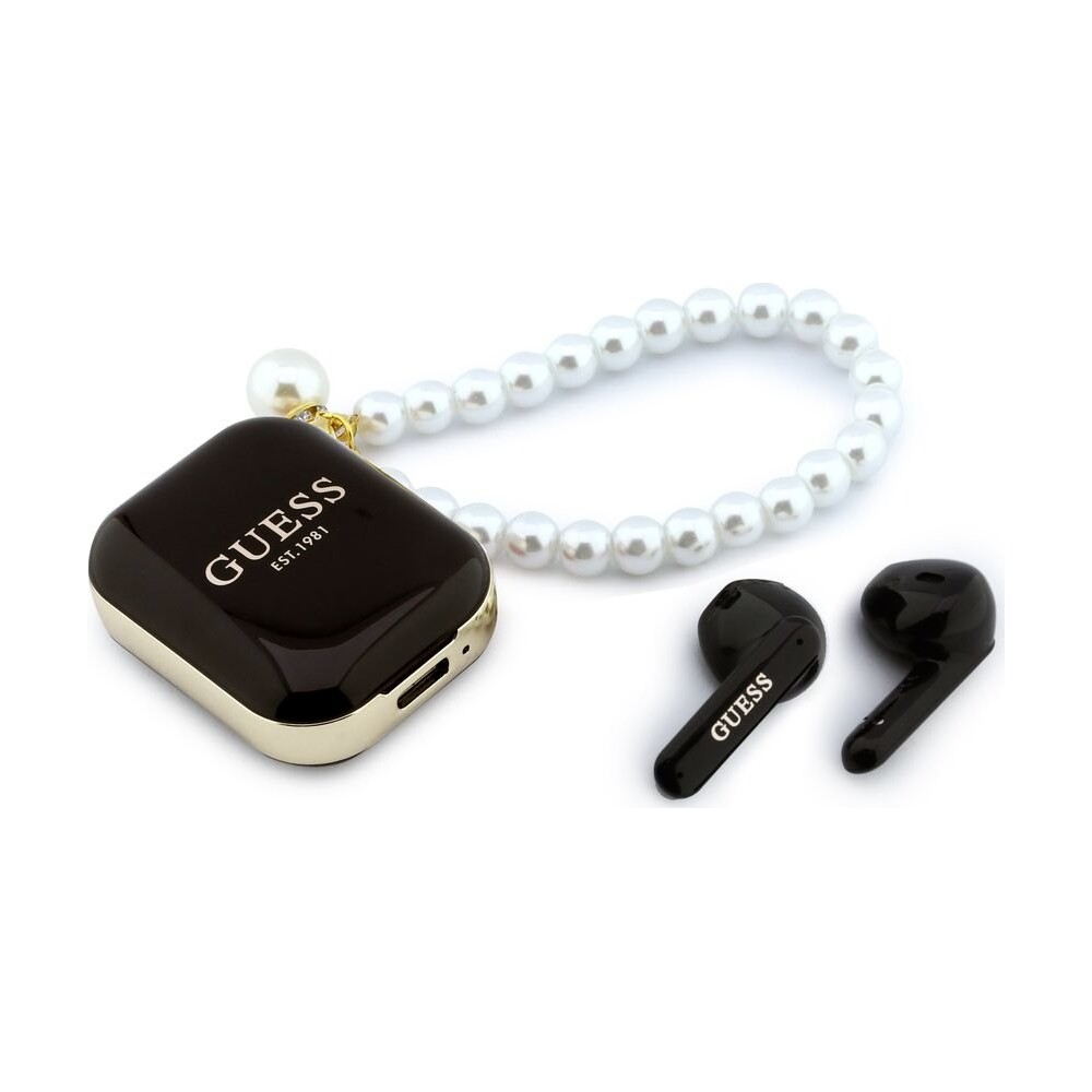Guess-Pearl-Strap-TWS-bezdratova-sluchatka-cerna