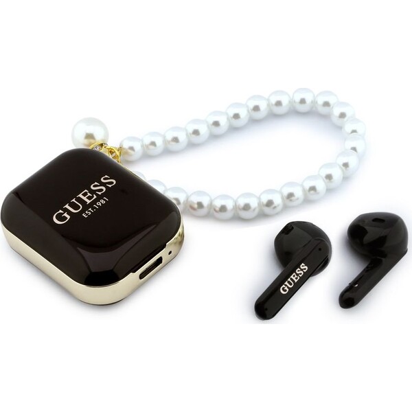 Guess-Pearl-Strap-TWS-bezdratova-sluchatka-cerna