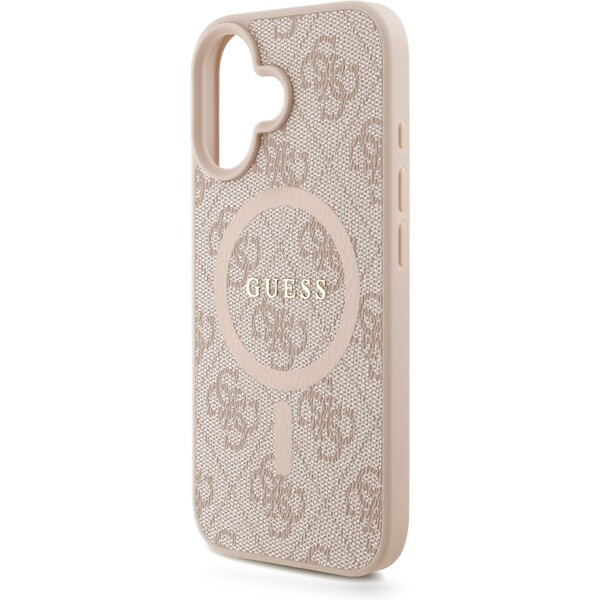 Guess-PU-Leather-4G-Colored-Ring-Strap-MagSafe-kryt-iPhone-16-ruzovy