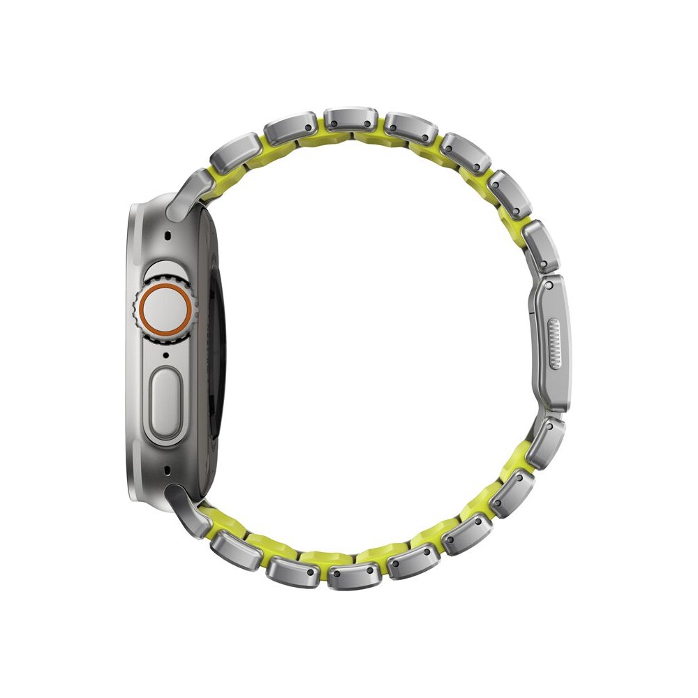 Nomad-Stratos-Band-FKM-reminek-Apple-Watch-45-46-49mm-Natural-Titanium-Volt