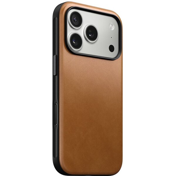 Nomad-Modern-Leather-Case-MagSafe-kozeny-kryt-iPhone-17-Pro-English-Tan