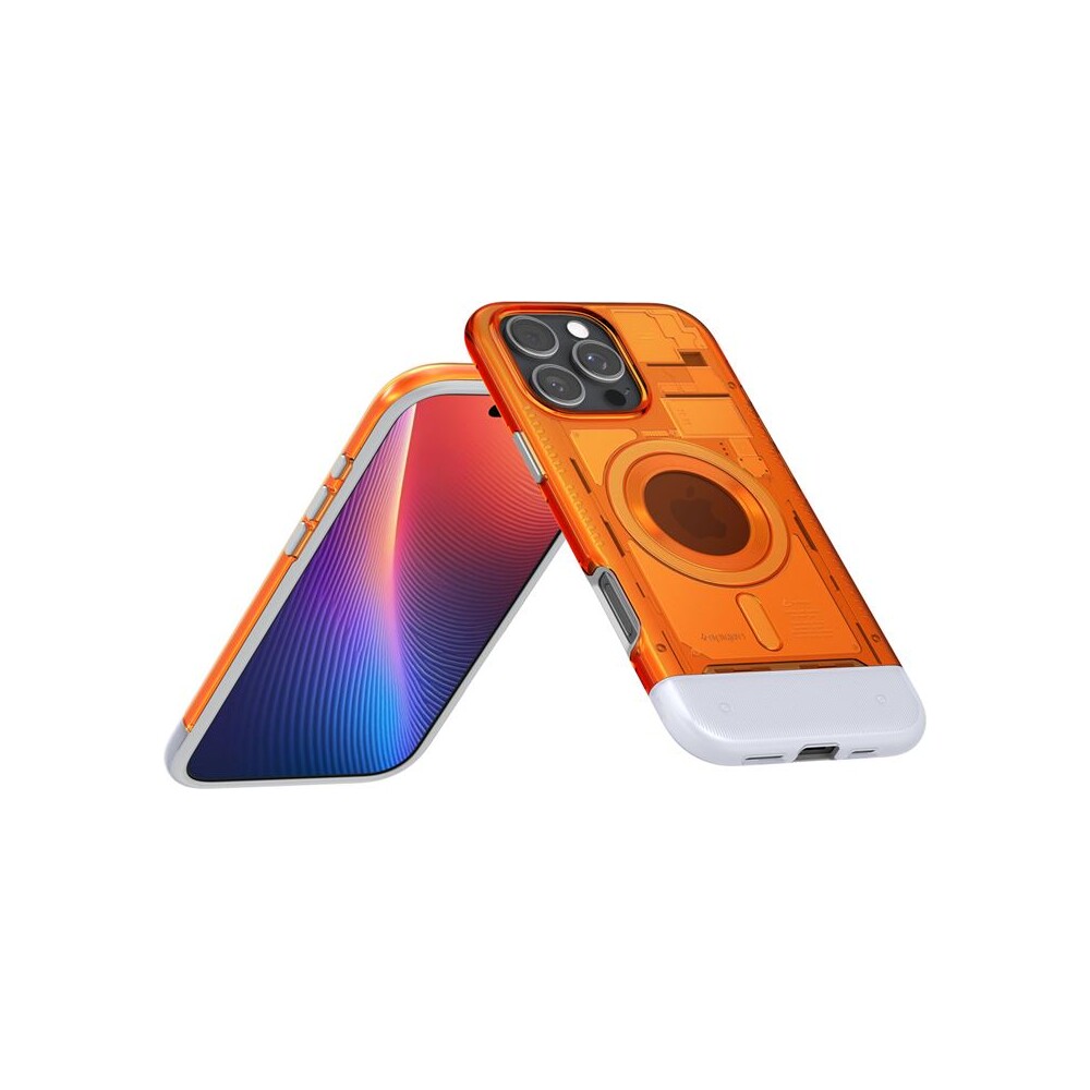 Spigen-Classic-C1-MagSafe-kryt-iPhone-16-Pro-tangerine