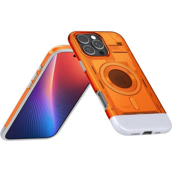 Spigen-Classic-C1-MagSafe-kryt-iPhone-16-Pro-tangerine