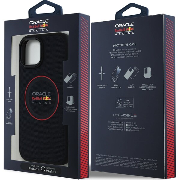 Oracle-Red-Bull-Racing-PU-Leather-Red-Ring-MagSafe-kryt-iPhone-13-modry