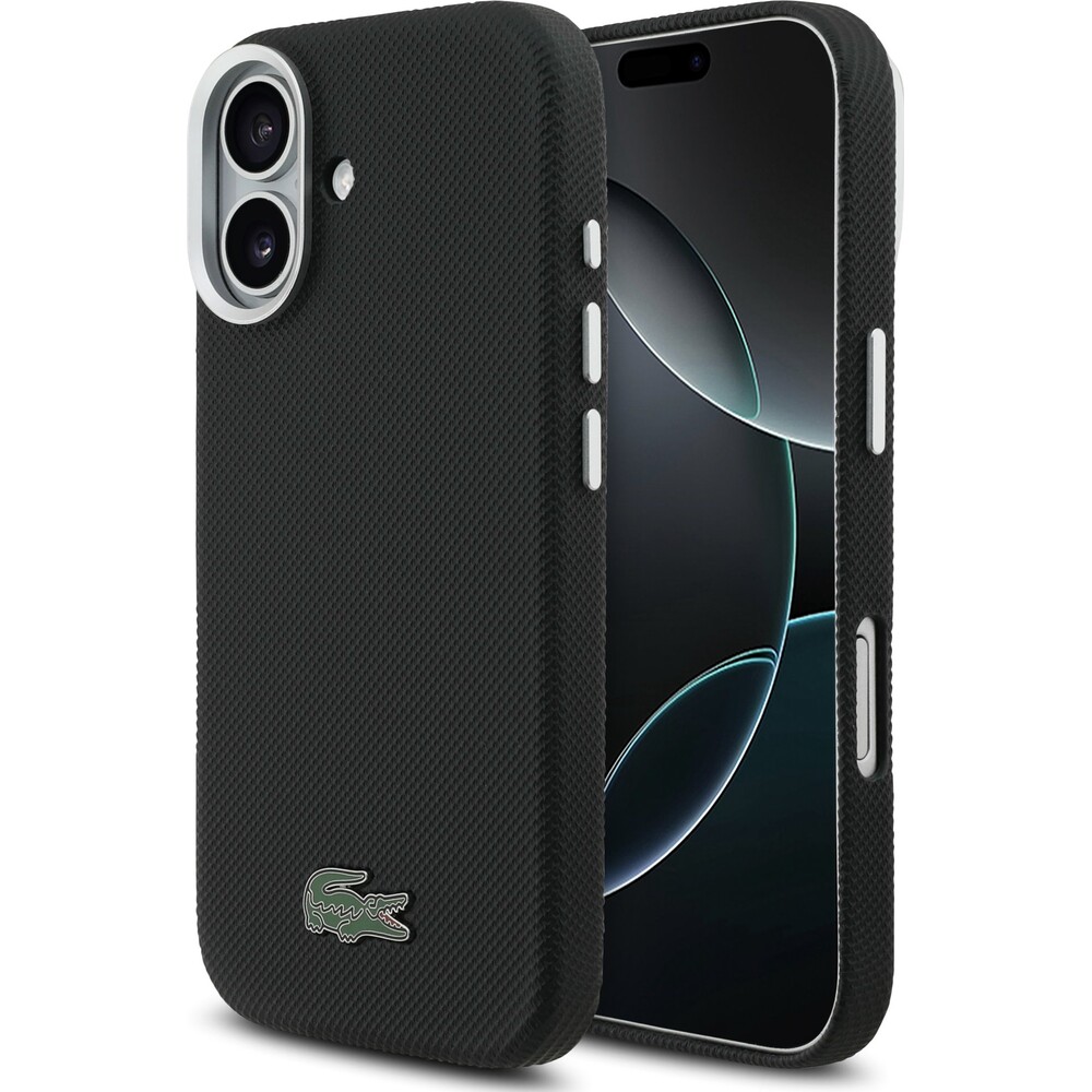 Lacoste-PVC-Iconic-Petit-Pique-Metal-Logo-MagSafe-kryt-iPhone-17-cerny