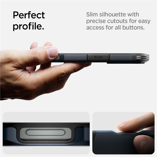 Spigen-Tough-Armor-MagSafe-kryt-iPhone-16-Pro-metal-slate