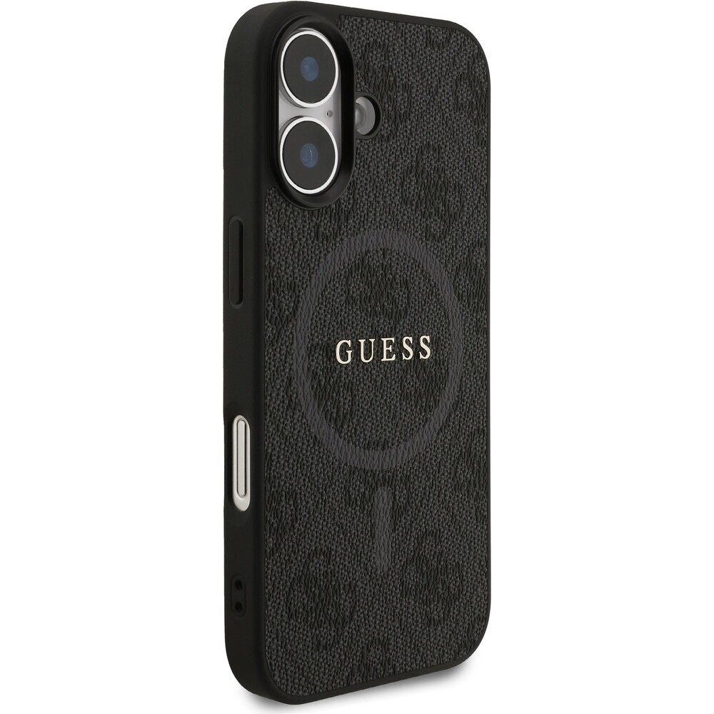 Guess-PU-Leather-4G-Colored-Ring-MagSafe-Zadni-Kryt-pro-iPhone-17-cerny