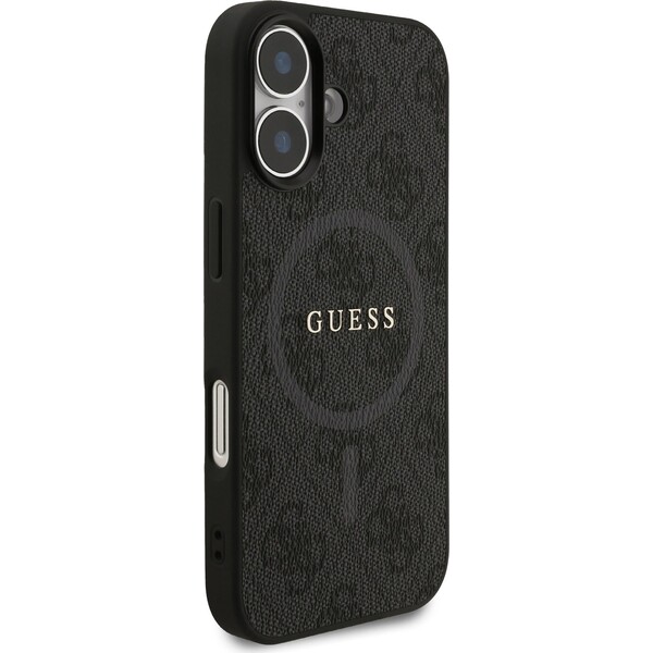Guess-PU-Leather-4G-Colored-Ring-MagSafe-Zadni-Kryt-pro-iPhone-17-cerny