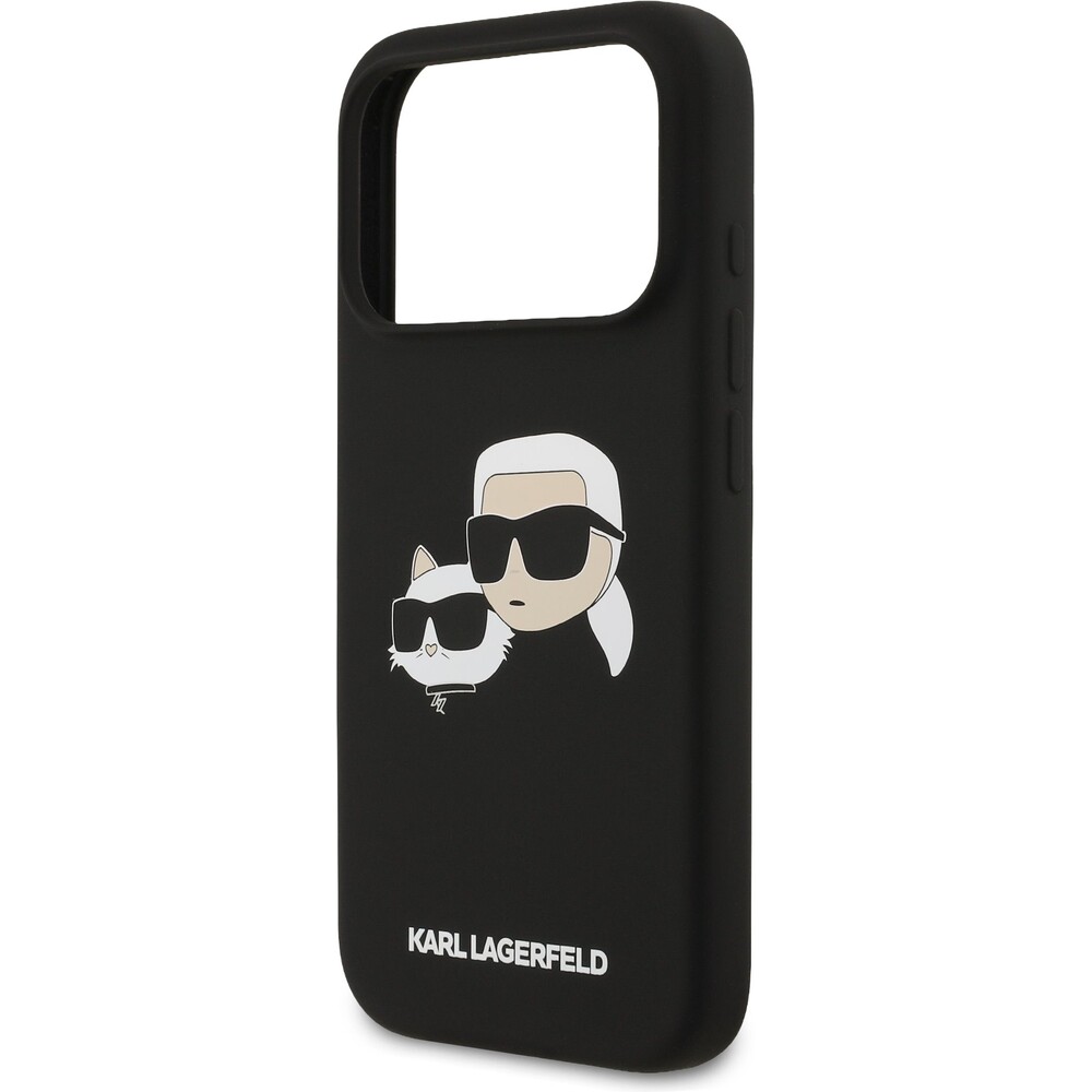 Karl-Lagerfeld-Liquid-Silicone-Double-Heads-MagSafe-kryt-iPhone-17-Pro-cerny