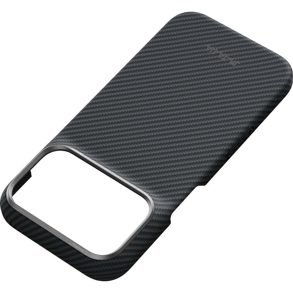 Pitaka-Edge-Case-MagSafe-kryt-iPhone-18-Pro-Black-Grey-Twill