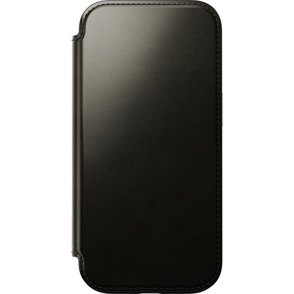 Nomad-Modern-Leather-Folio-MagSafe-pouzdro-iPhone-16-Pro-zelene-chromovane